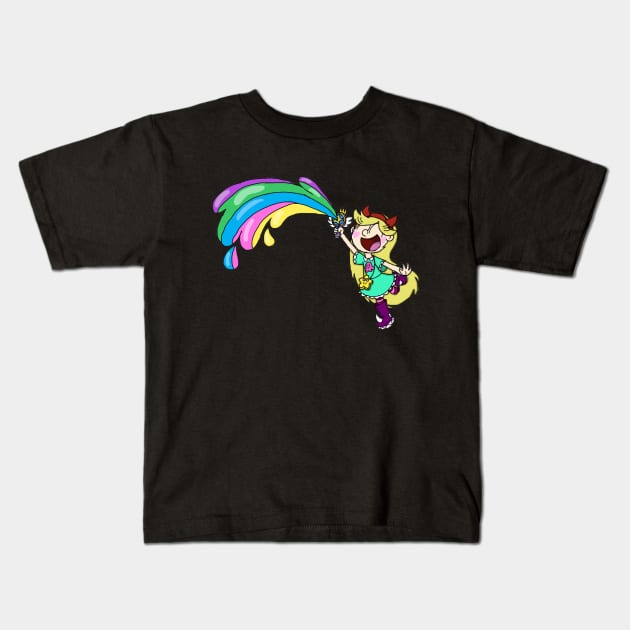 star butterfly Kids T-Shirt by RainbowRat3
